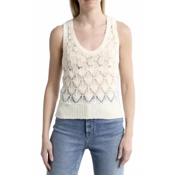 NEW RAMY BROOK tatiana knit tank in ivory